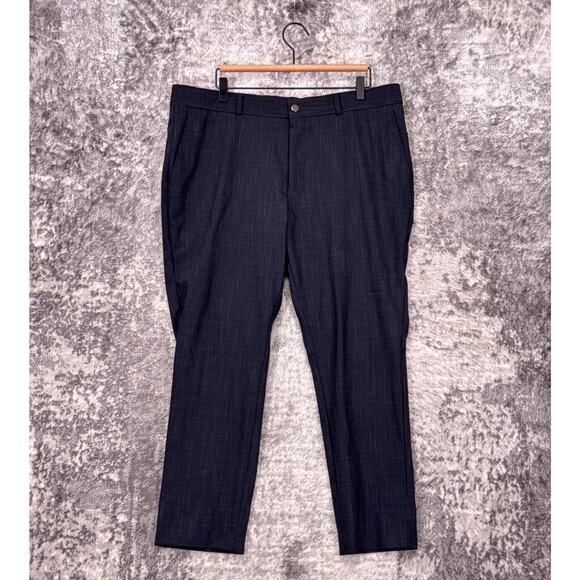 State & Liberty Pants 38 x 26 Mens Athletic Fit Stretch Suit Dress Trouser Blue - Picture 1 of 7